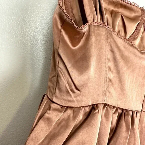 WEWOREWHAT Corset High Low Maxi Dress in Canvas Size US 4 - Picture 11 of 14